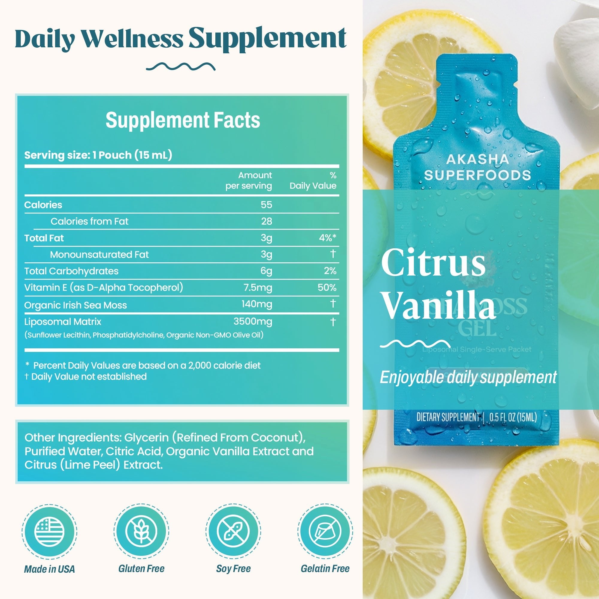 Liposomal Sea Moss Gel(30ct) – Akasha Superfoods