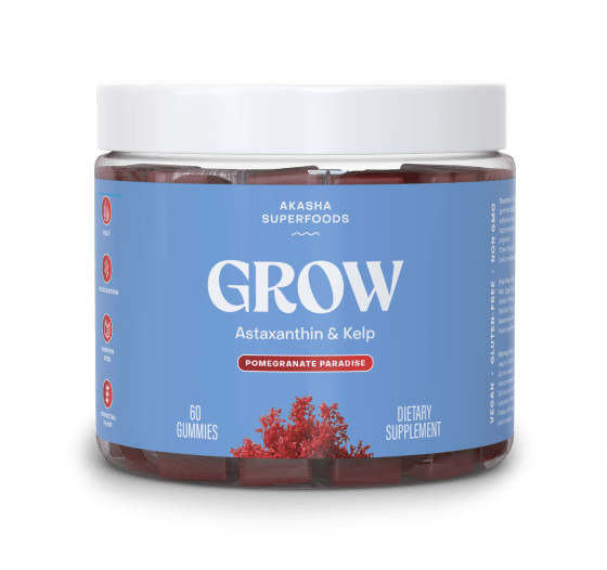 GROW Astaxanthin Hair Gummies jar