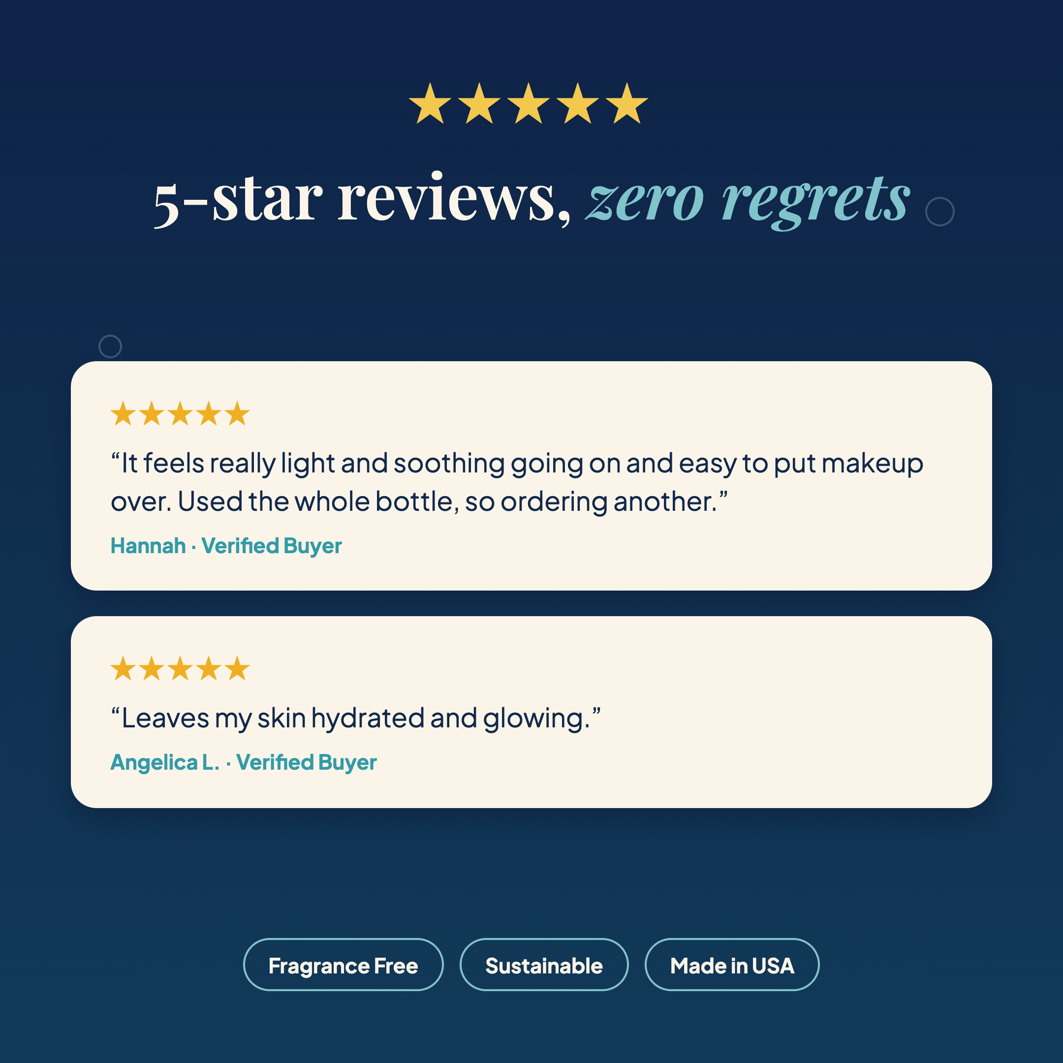 Skin Repair Mist customer reviews and social proof