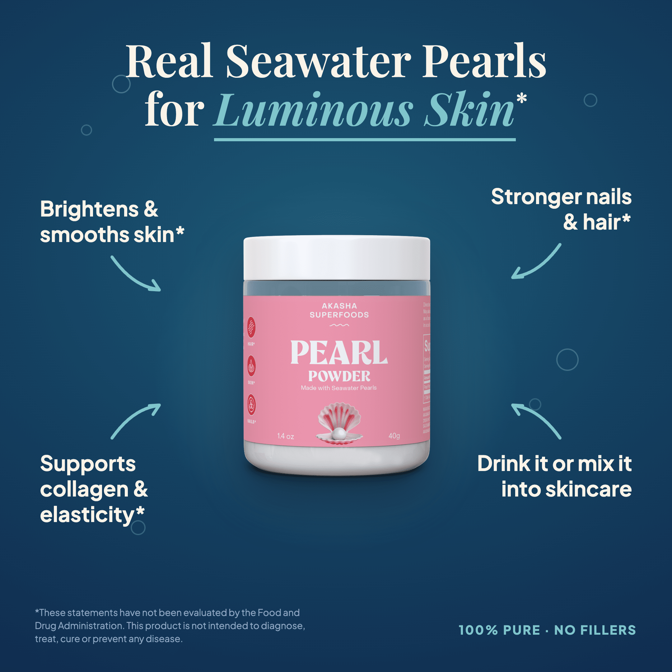 Akasha Superfoods seawater Pearl Powder