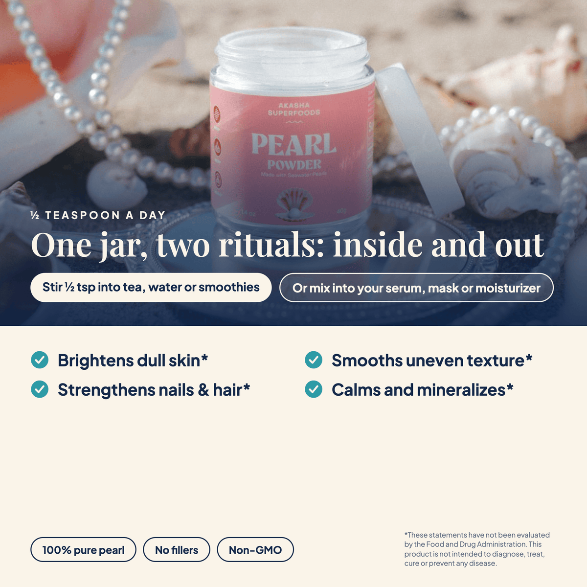 How to use Pearl Powder in drinks and skincare